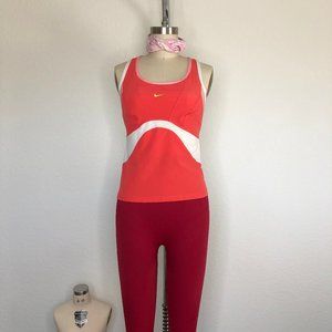 Nike Cutout Compression Mesh Color Black Tank Acti